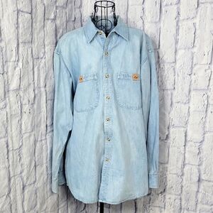 Hunt Club Light‎ Blue Casual Button Down Shirt